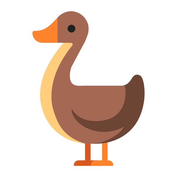 Goose Flat Vector