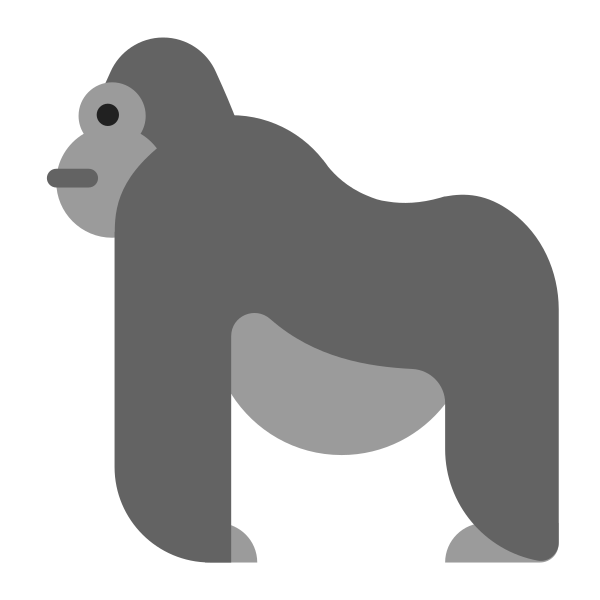 Gorilla Flat Vector