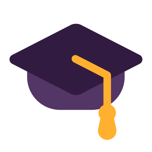 Graduation Cap Flat Vector