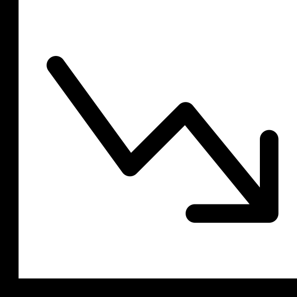 Graph Down Arrow