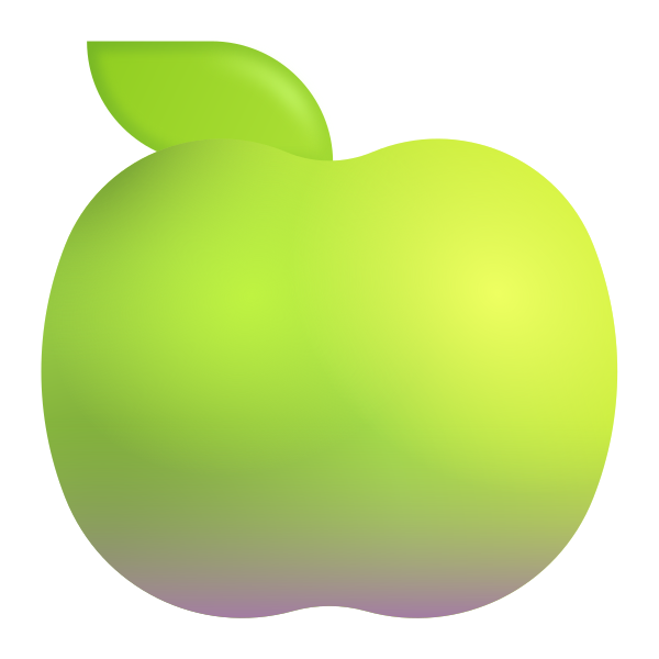 Green Apple Color Vector