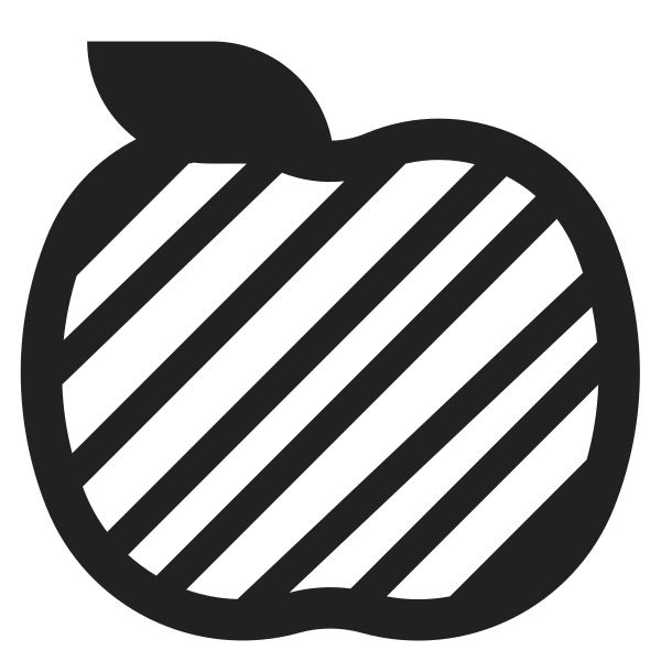 Green Apple High Contrast Vector