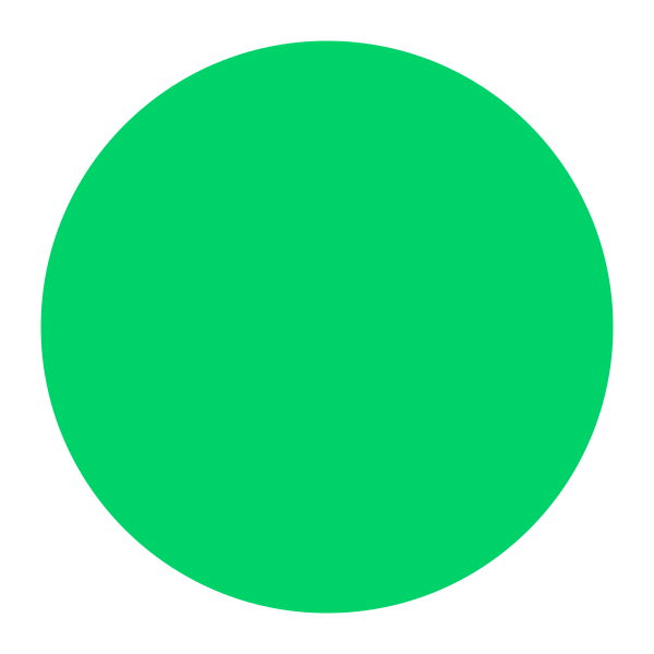 Green Circle Flat Vector