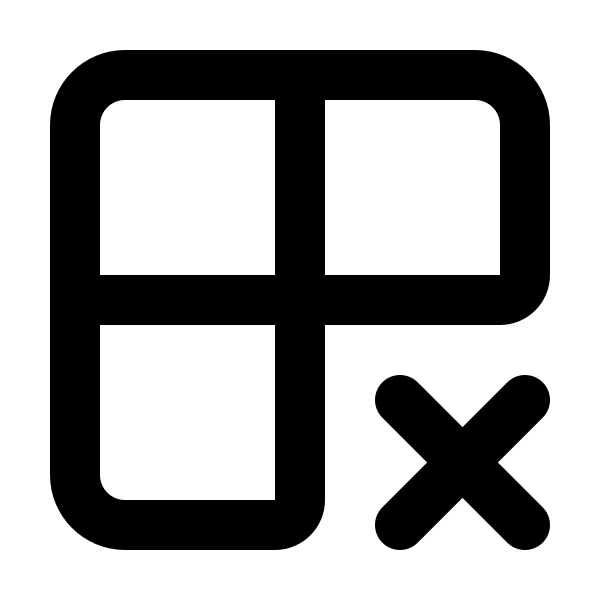 Grid 2x2 X