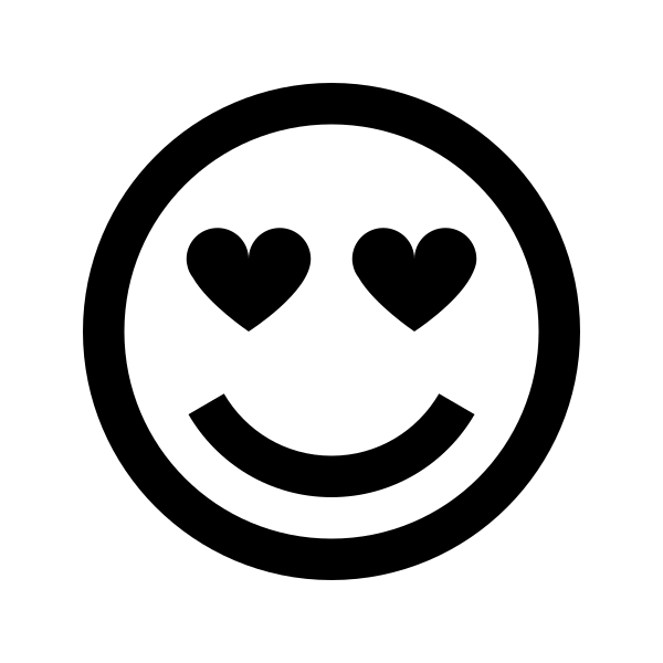 Grin Hearts Vector