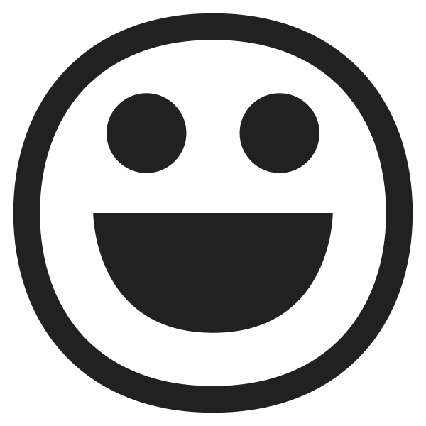 Grinning Face High Contrast