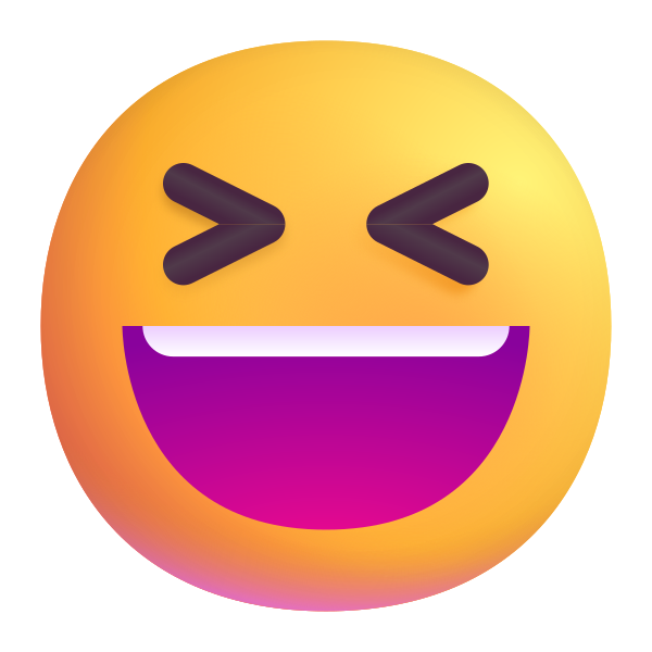 Grinning Squinting Face Color