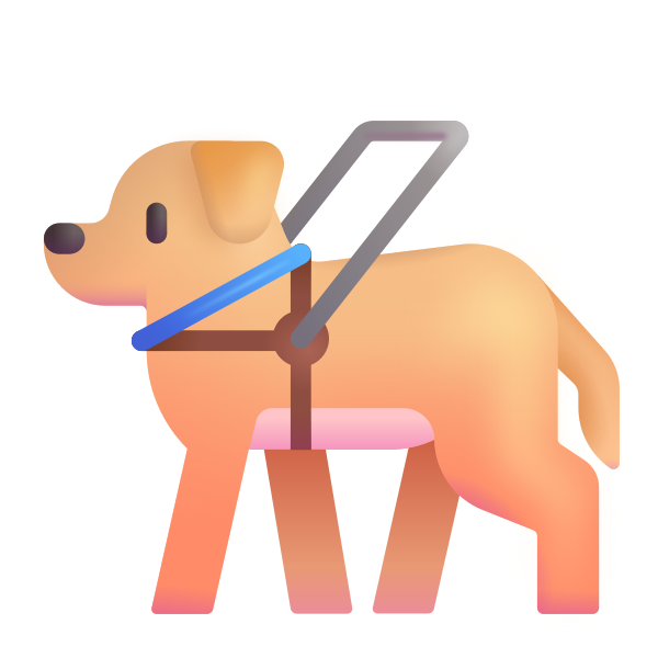 Guide Dog Color Vector