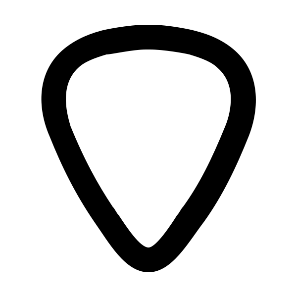 Guitar Pick Outline