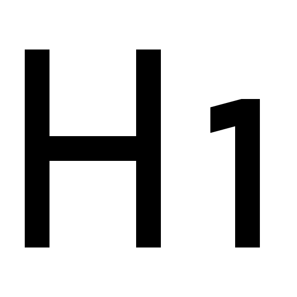 H 1