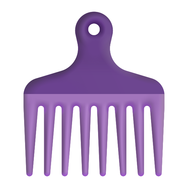 Hair Pick Color Vector
