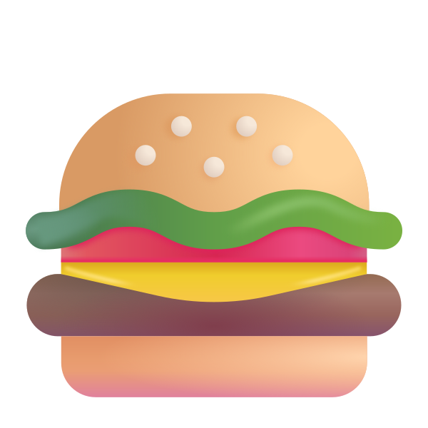 Hamburger Color Vector