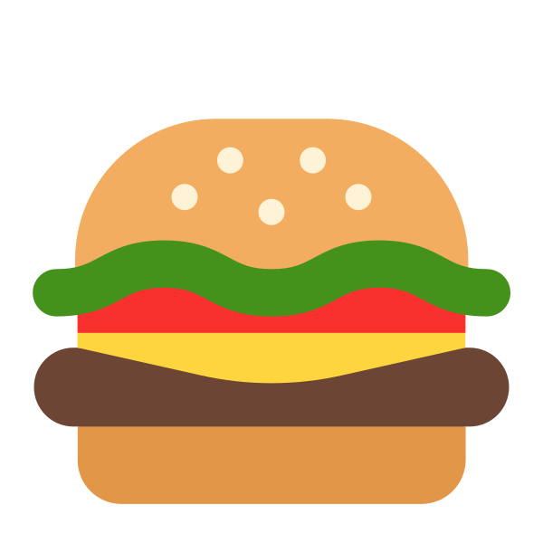 Hamburger Flat Vector