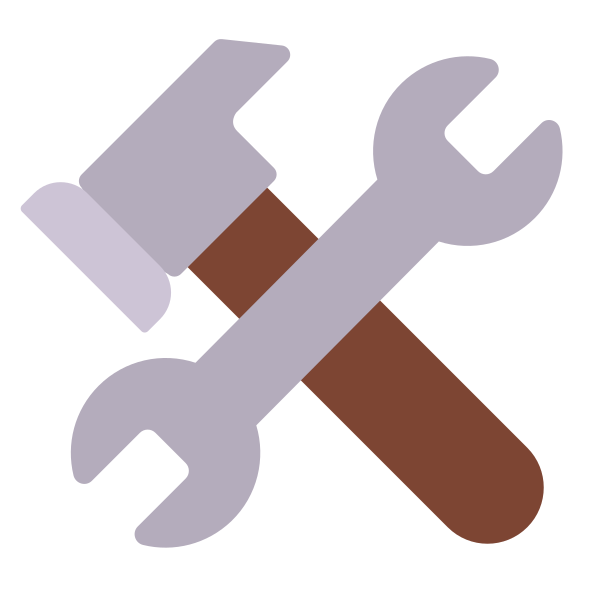Hammer And Wrench Flat
