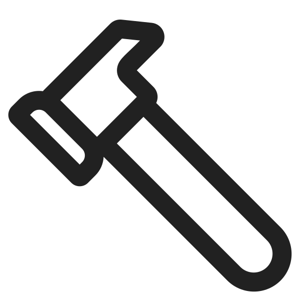 Hammer High Contrast Vector