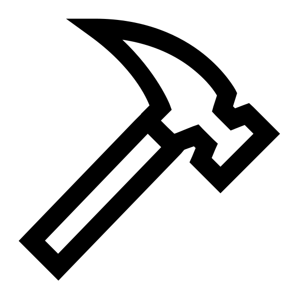 Hammer Solid Vector