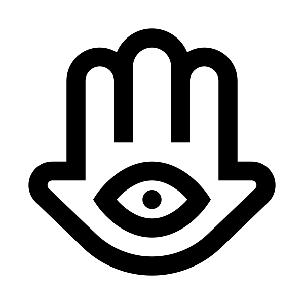 Hamsa Solid Vector