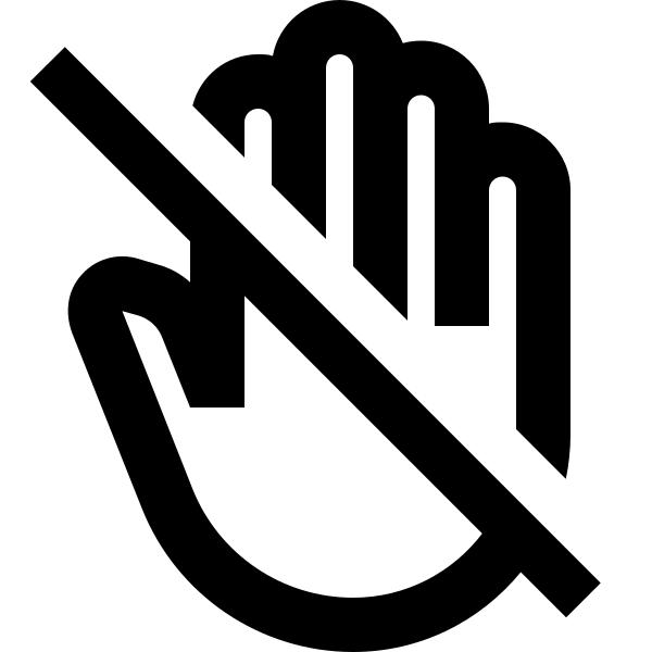 Hand Back Right Off Outline