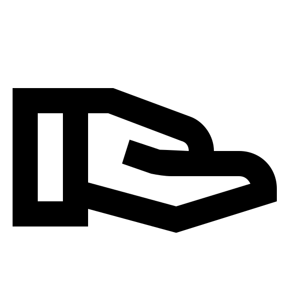 Hand Extended Outline