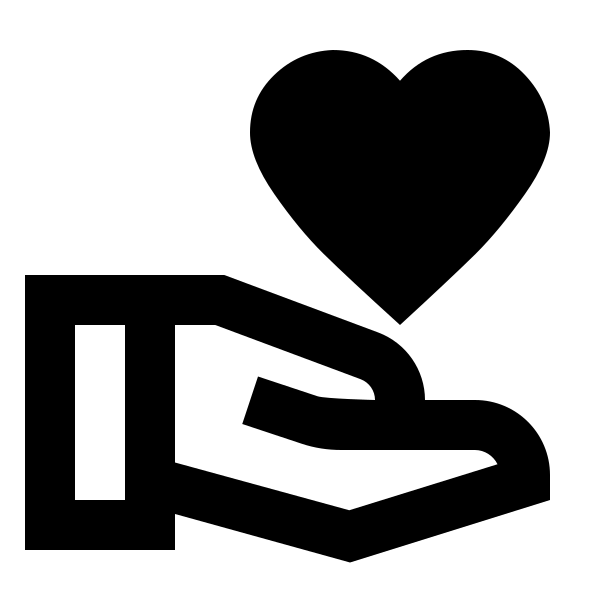 Hand Heart Outline