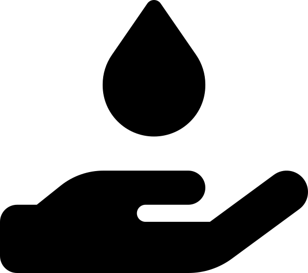 Hand Holding Droplet