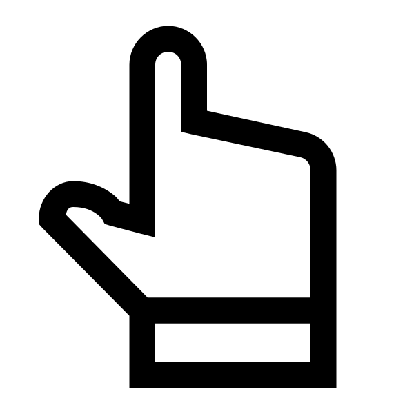 Hand Point Up Solid