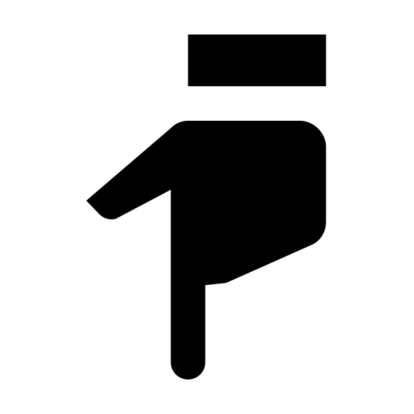 Hand Pointing Down