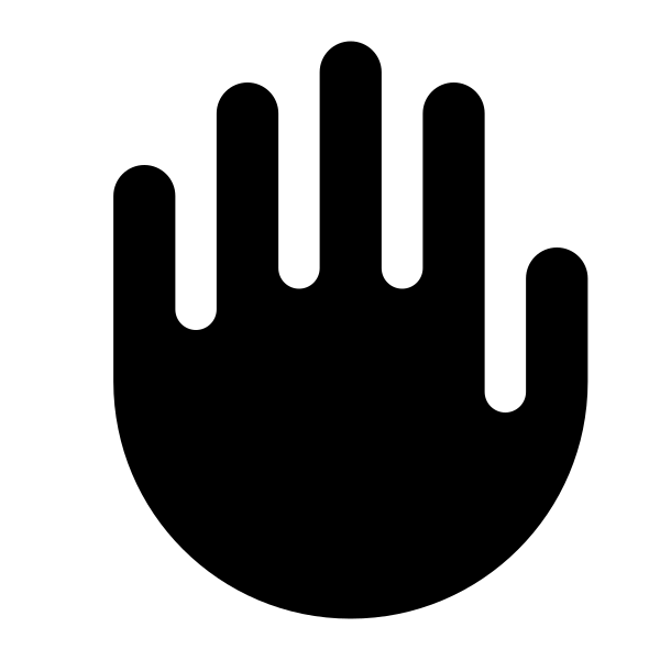 Hand Raised Vector