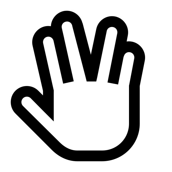 Hand Spock Vector