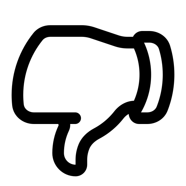 Hand Thumb Down Vector