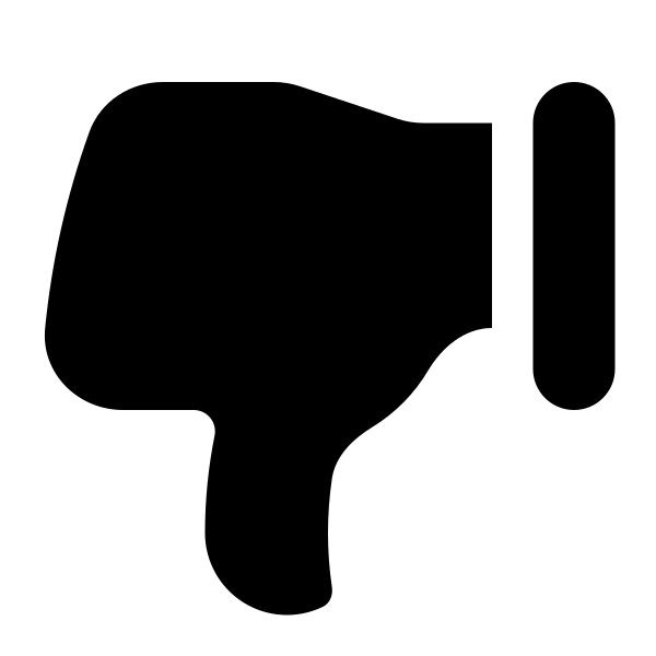 Hand Thumb Down Vector