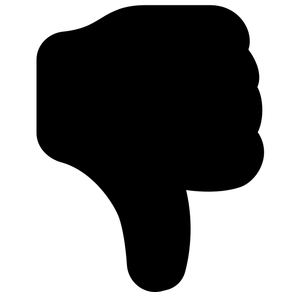 Hand Thumbs Down Fill