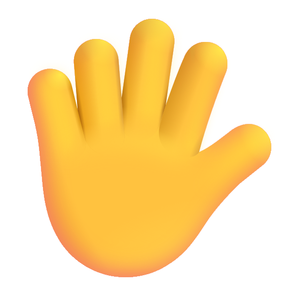 Hand With Fingers Splayed Color Default