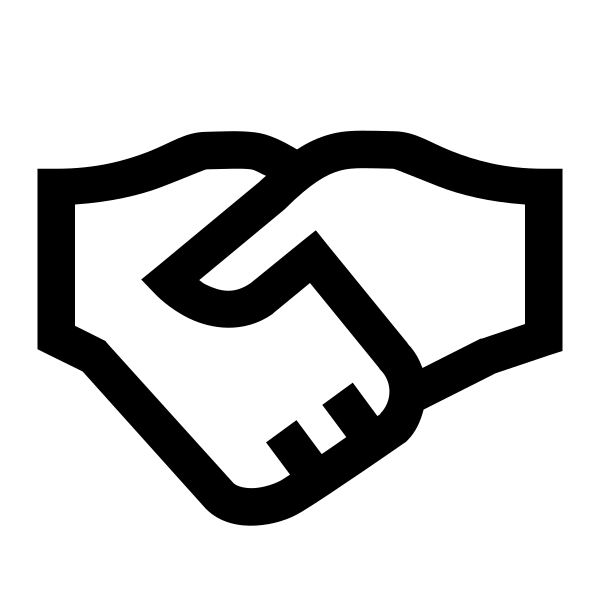 Handshake Solid Vector
