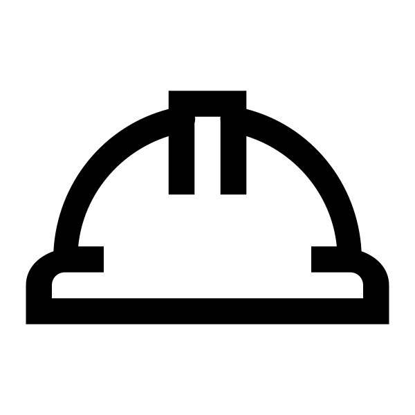 Hard Hat Solid Vector
