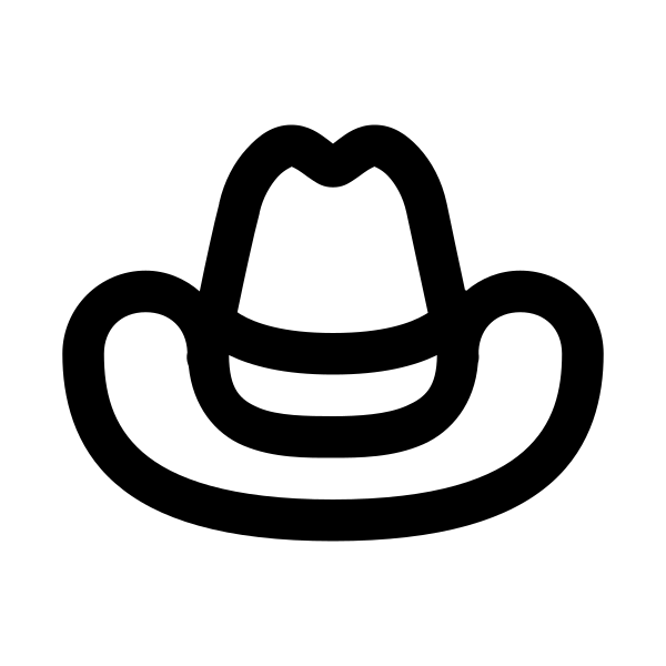Hat Cowboy Solid