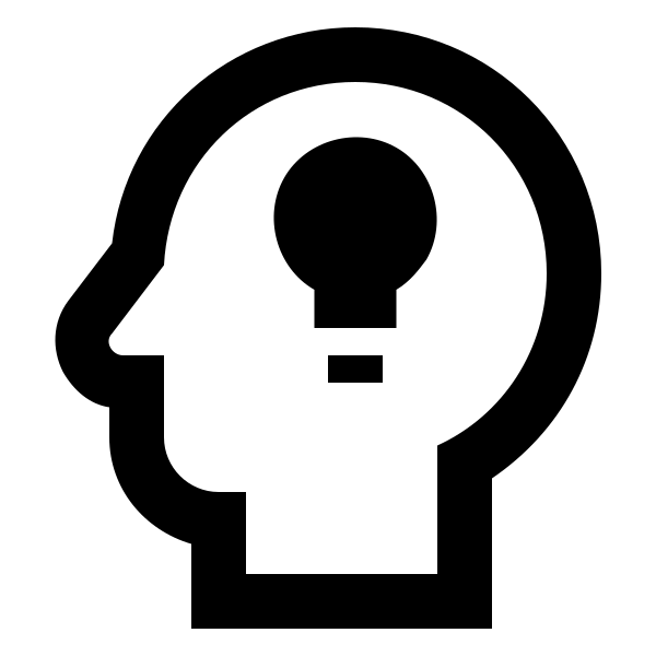 Head Lightbulb Outline