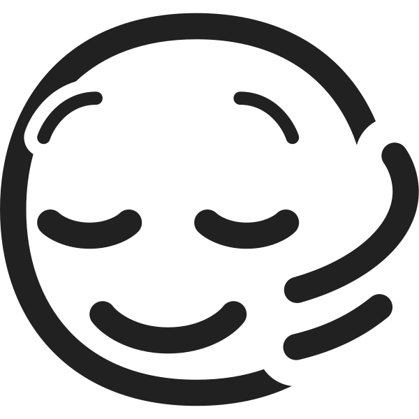 Head Shaking Horizontally High Contrast Vector