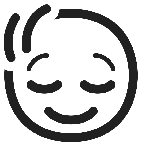 Head Shaking Vertically High Contrast Vector