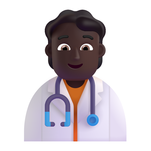 Health Worker Color Dark Vector