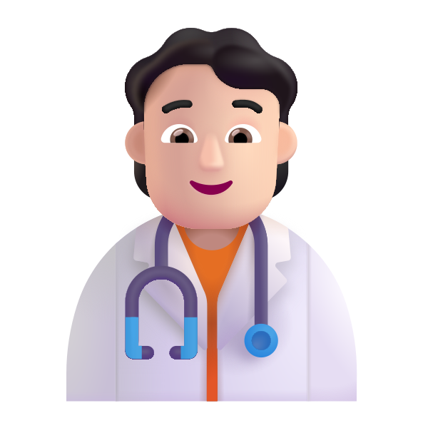 Health Worker Color Light Vector