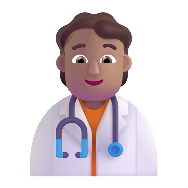 Health Worker Color Medium Vector