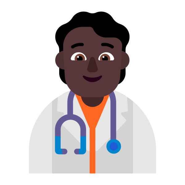 Health Worker Flat Dark