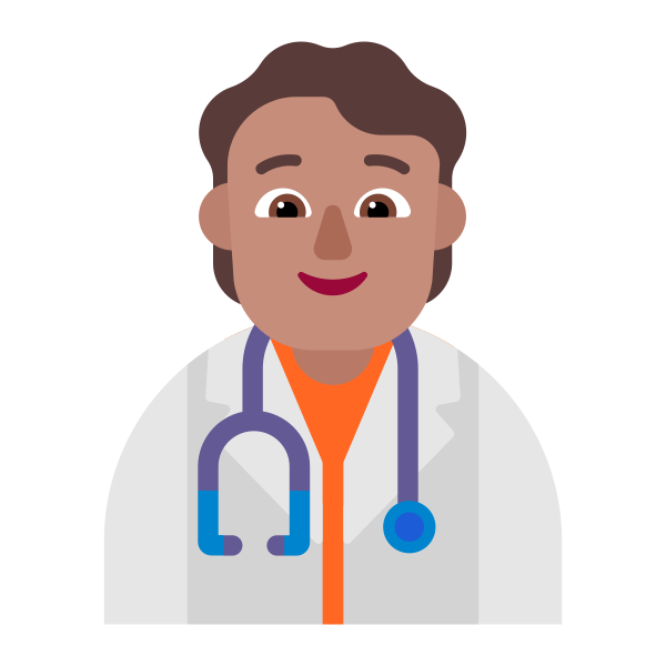 Health Worker Flat Medium Vector