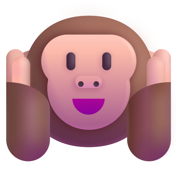 Hear No Evil Monkey Color
