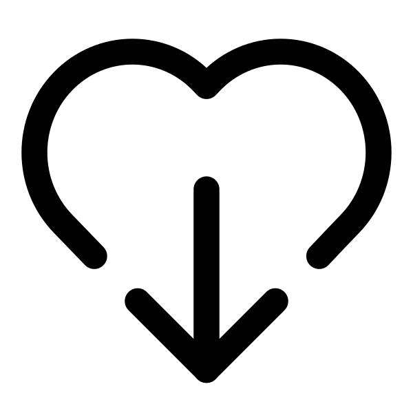 Heart Arrow Down