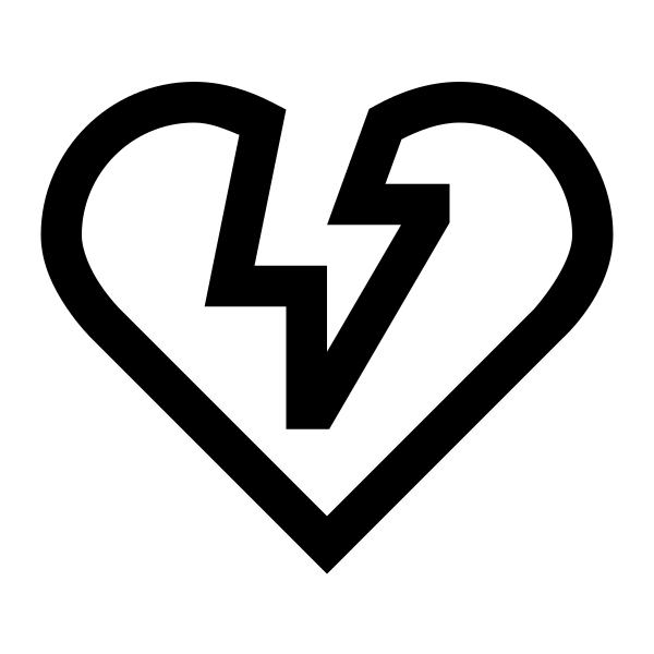 Heart Broken Solid Vector