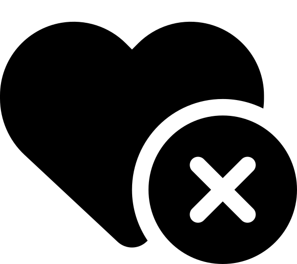 Heart Circle Xmark