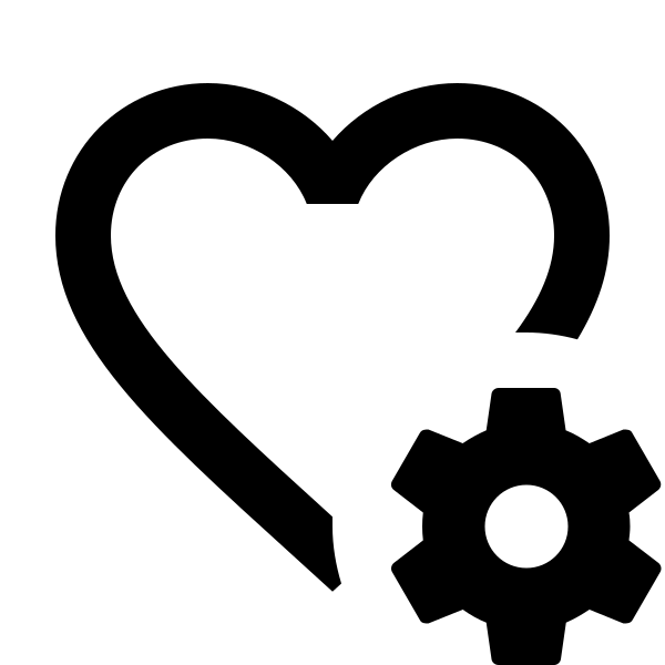 Heart Cog Outline
