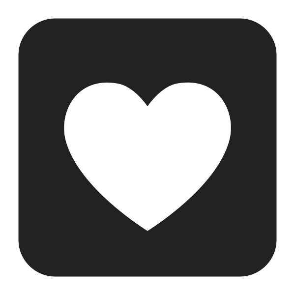 Heart Decoration High Contrast Vector